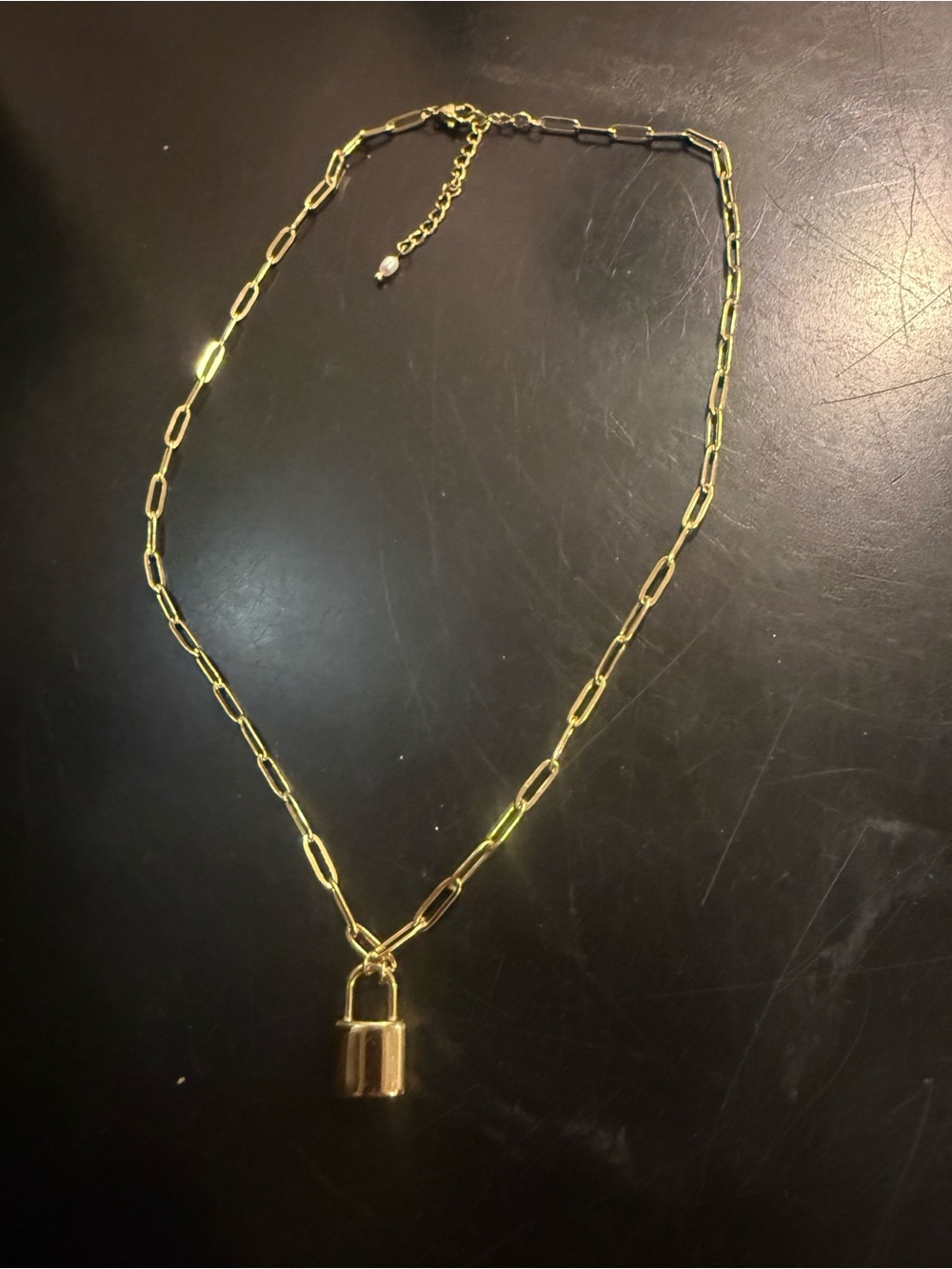 PoppyPearl Lock Necklace